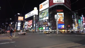 札幌駅 → すすきの